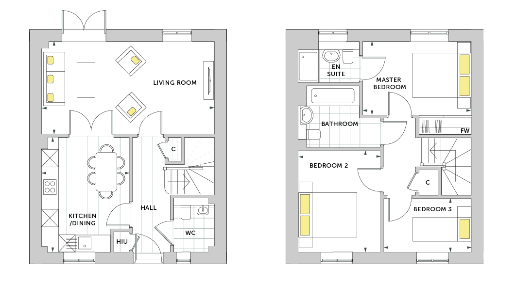 Floorplan for Plot 316 at Elmsbrook